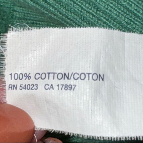 GAP solid blue Green Button Down Cardigan round neck sweater 100% cotton size XL - Picture 8 of 11